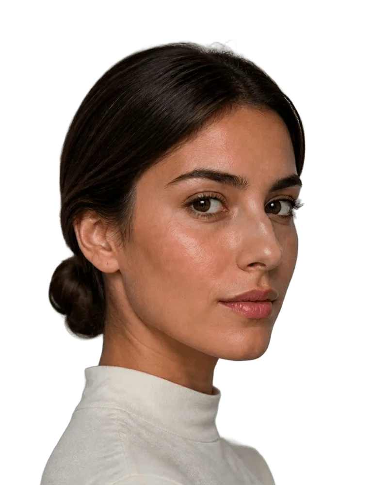 Original nose before the Slide nose style simulation